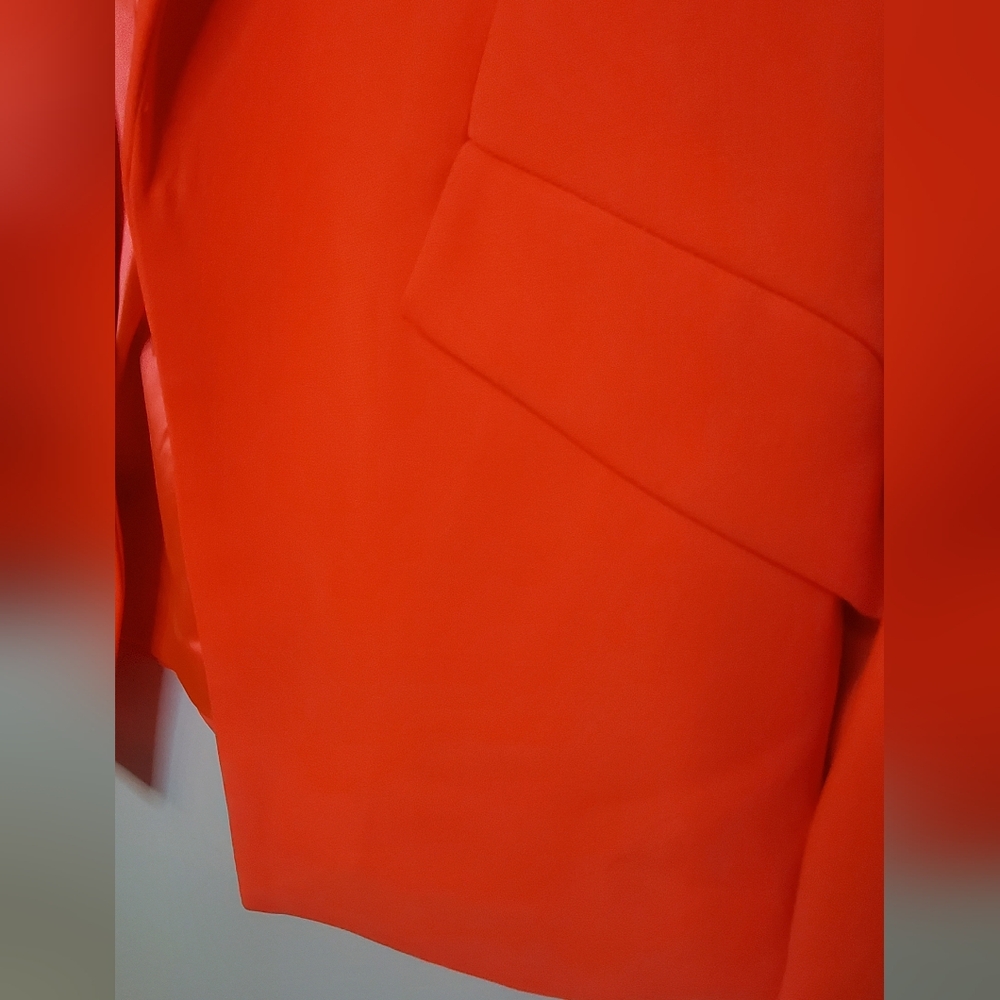 NWT BARDOT -size 4-Neon Coral Blazer/jacket long-sleeves - Picture 7 of 8
